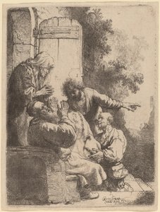 Josefův kabát přinesl Jacobovi od Rembrandt van Rijn
