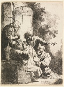 Josefův kabát přinesl Jacobovi od Rembrandt van Rijn