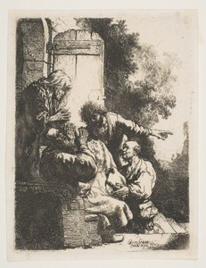 Josephův kabát přinesený Jacobovi, ca. 1633. od Rembrandt van Rijn
