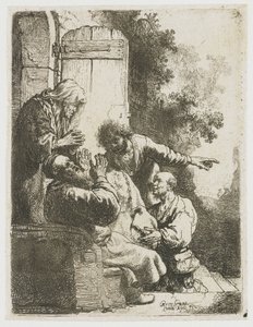 Josefův kabát přinesl Jákobovi od Rembrandt van Rijn