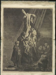 Kruisafname: tweede plaat Kolekce osmdesáti pěti původních tisků (název série) od Rembrandt van Rijn