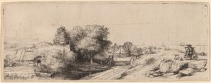 Krajina s mlékařem od Rembrandt van Rijn