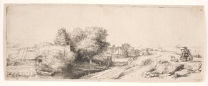 Krajina s mlékařem od Rembrandt van Rijn