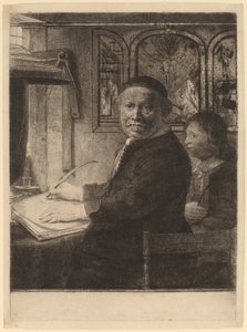 Lieven Willemsz van Coppenol: Menší talíř od Rembrandt van Rijn
