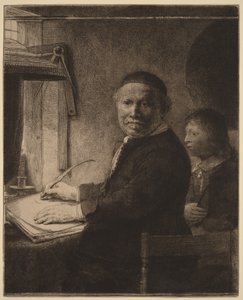 Lieven Willemsz van Coppenol: Menší talíř od Rembrandt van Rijn