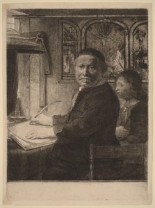 Lieven Willemsz van Coppenol: Menší talíř od Rembrandt van Rijn