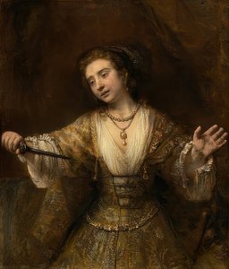 Lukrécie. 1664 od Rembrandt van Rijn