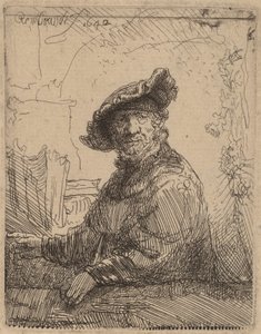 Muž v altánku, 1642. od Rembrandt van Rijn