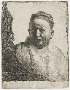 Muž s čepičkou od Rembrandt van Rijn