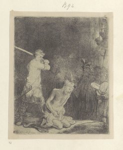 Onthoofding van Johannes de Doper Kolekce osmdesáti pěti původních tisků (název série) od Rembrandt van Rijn