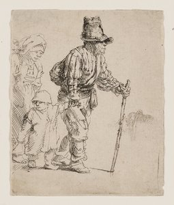 Rolnická rodina na toulkách od Rembrandt van Rijn