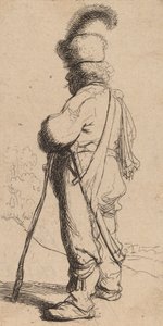Polák opírající se o hůl, c. 1632. od Rembrandt van Rijn