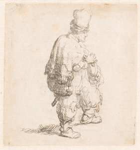 Polák stojící se založenýma rukama od Rembrandt van Rijn