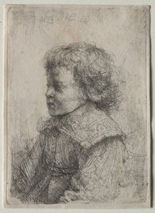 Portrét chlapce v profilu od Rembrandt van Rijn