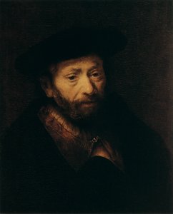 Portrét starého muže, 17. století od Rembrandt van Rijn