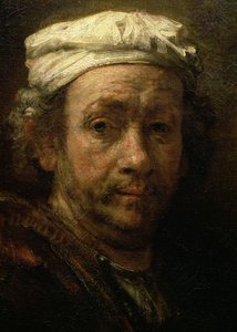 Portrét umělce u pracovního stolu, detail obličeje, 1660 (detail 91054)