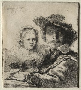 Rembrandt a jeho manželka Saskia, 1636. od Rembrandt van Rijn