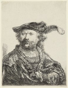 Rembrandt v sametové čepici od Rembrandt van Rijn