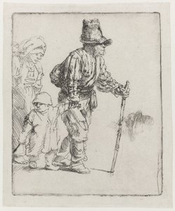 Kočovná rolnická rodina od Rembrandt van Rijn
