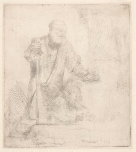 Svatý Petr v pokání od Rembrandt van Rijn