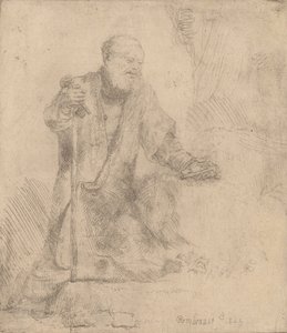 Svatý Petr v pokání, 1645. od Rembrandt van Rijn