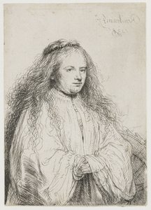 Saskia jako svatá Kateřina Alexandrijská Svatá Kateřina („Malá židovská nevěsta“) od Rembrandt van Rijn