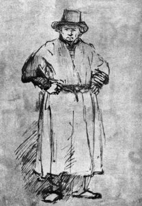 Autoportrét v malířském plášti od Rembrandt van Rijn