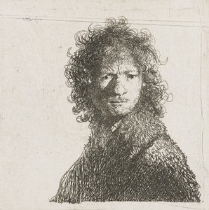 Autoportrét Zamračený, 1630 od Rembrandt van Rijn