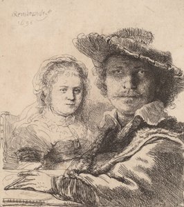 Autoportrét se Saskiou, 1636. od Rembrandt van Rijn