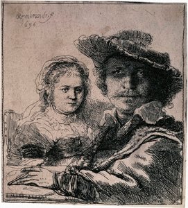 Autoportrét se Saskiou, 1636. od Rembrandt van Rijn