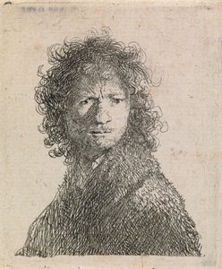 Autoportrét, zamračený od Rembrandt van Rijn
