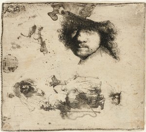 Studijní list, 1632. od Rembrandt van Rijn