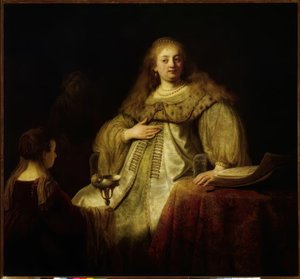 Sophonisbe dostává pohár jedu na příkaz svého manžela od Rembrandt van Rijn