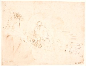 Svatý Jeroným od Rembrandt van Rijn