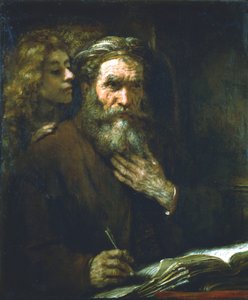 Svatý Matouš Evangelista, 1661 od Rembrandt van Rijn