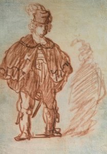 Stojící herec od Rembrandt van Rijn