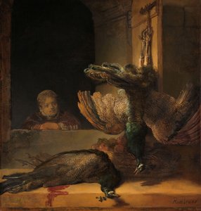 Zátiší s pávy, c.1639