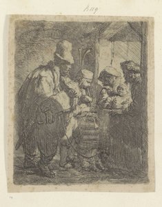 Straatmuzikanten Kolekce osmdesáti pěti původních tisků (název série) od Rembrandt van Rijn
