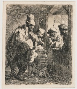 Potulní hudebníci od Rembrandt van Rijn