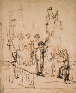 Susanna přivedena k soudu, 17. století od Rembrandt van Rijn