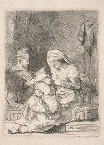 Svatá rodina od Rembrandt van Rijn