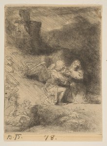 Agónie v zahradě, ca. 1652. od Rembrandt van Rijn