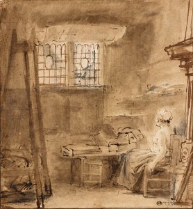 Umělcovo studio, 1659 od Rembrandt van Rijn