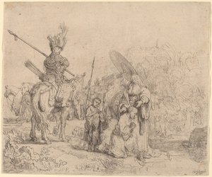 Křest eunucha od Rembrandt van Rijn