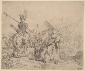 Křest eunucha od Rembrandt van Rijn