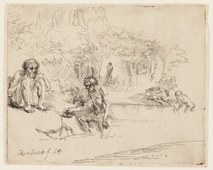 The Bathers od Rembrandt van Rijn