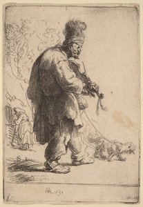 Slepý houslista od Rembrandt van Rijn