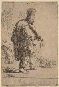 Slepý houslista od Rembrandt van Rijn