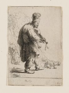 Slepý houslista od Rembrandt van Rijn