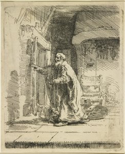 Slepota Tobita, 1651 od Rembrandt van Rijn